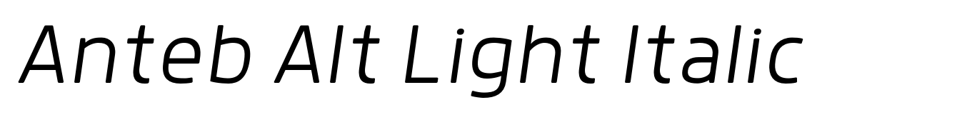 Anteb Alt Light Italic